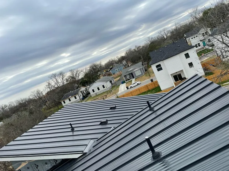 Standing seam metal roof panels with vents for Skylight Repair in Waldoboro
